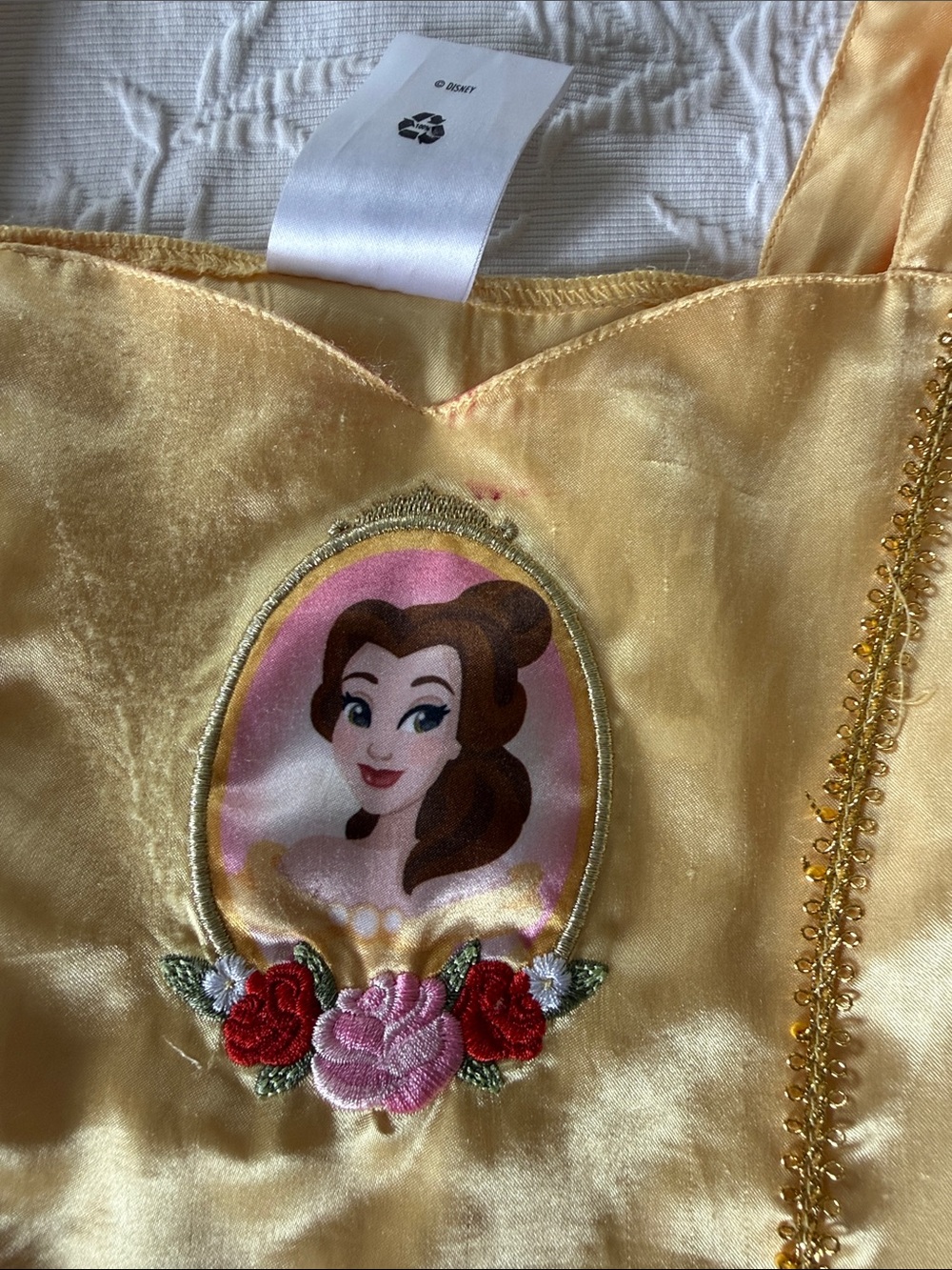 Disney Ariel & Belle Costume Dresses - White, Aqua & Yellow - Picture 2 of 2